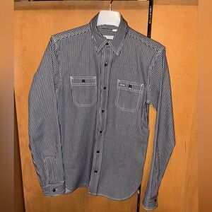 Gustin USA-Made Striped Cotton
Workshirt - Small/Long